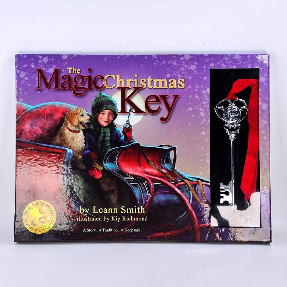The Magic Christmas Key Book and Santa Key Set by Leann Smith Hardcover Keepsake